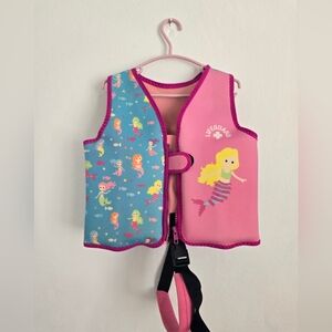 Pink and Blue Mermaid Kids Life Vest
